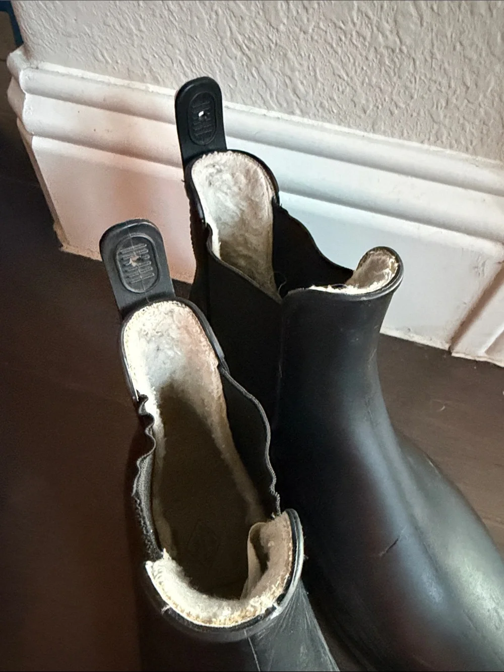 Black Chelsea Rain Boots for women